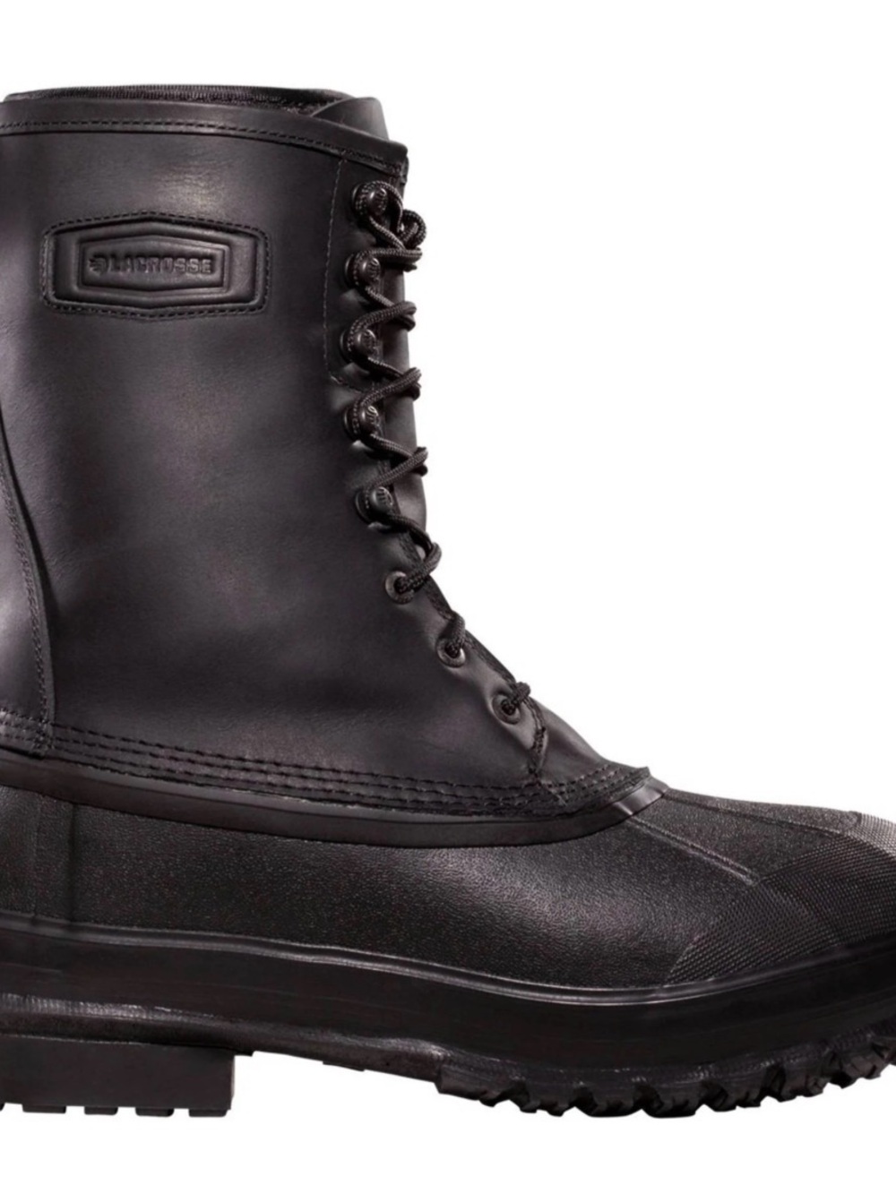 LaCrosse Iceman Black Lace-Up Waterproof Steel Toe Boot Sz 11